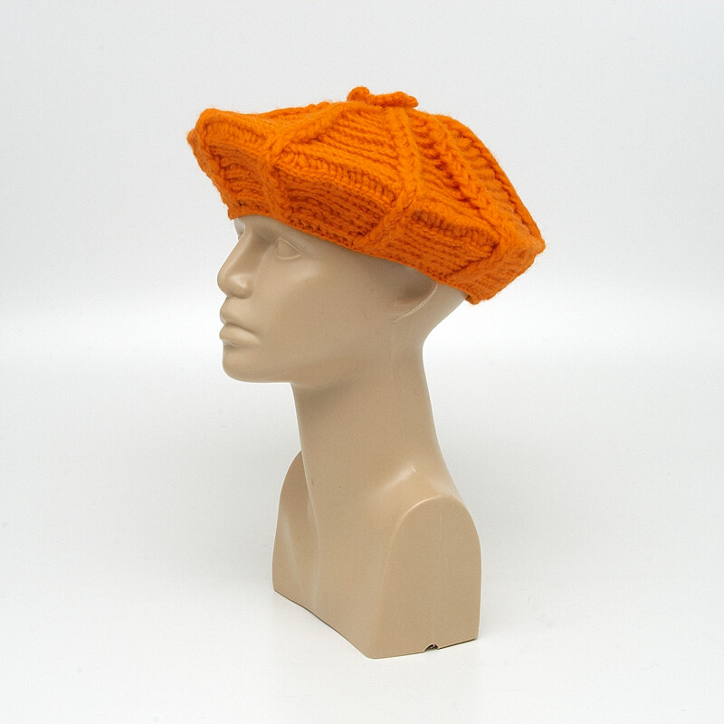 Beret Wool Orange