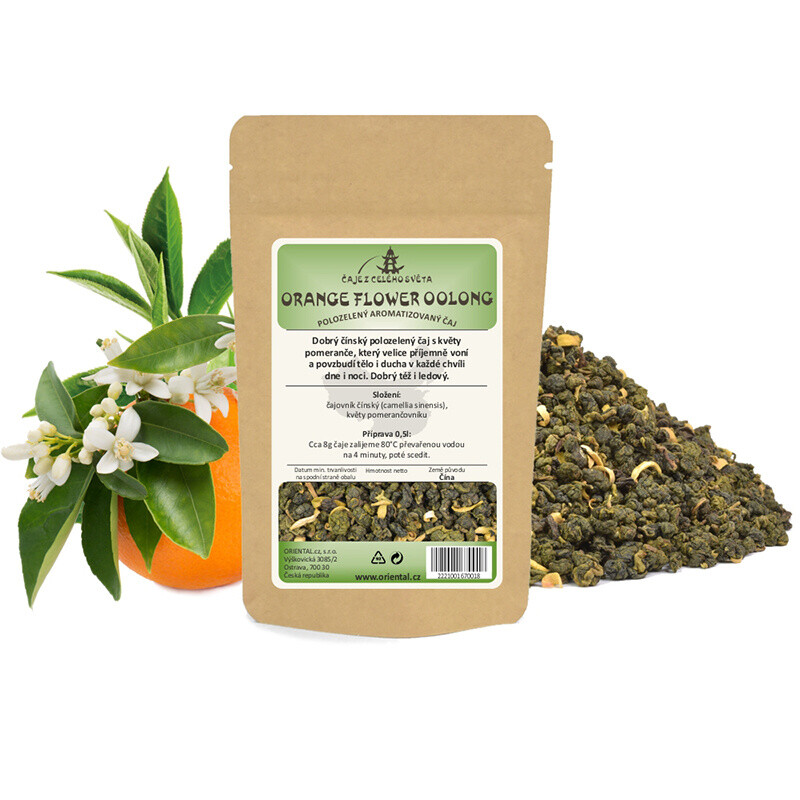Chinese Semi-green Tea Orange Flower Oolong 50 g