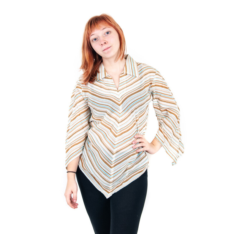 Top Blouse Lydia with Three-quarter Sleeves L 07