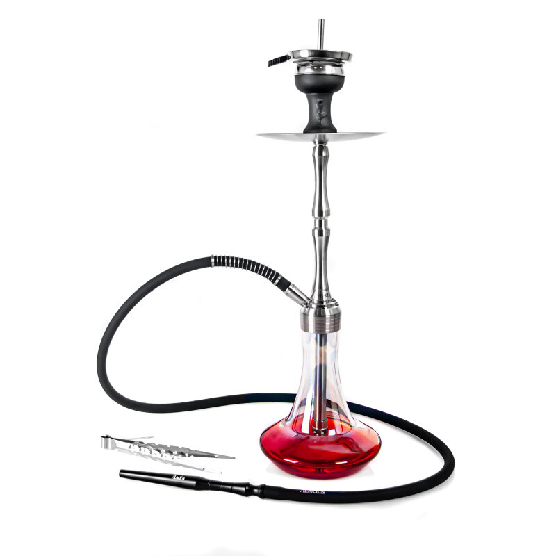 Hookah MVP Rocket Shiny Bottom Red 53 cm
