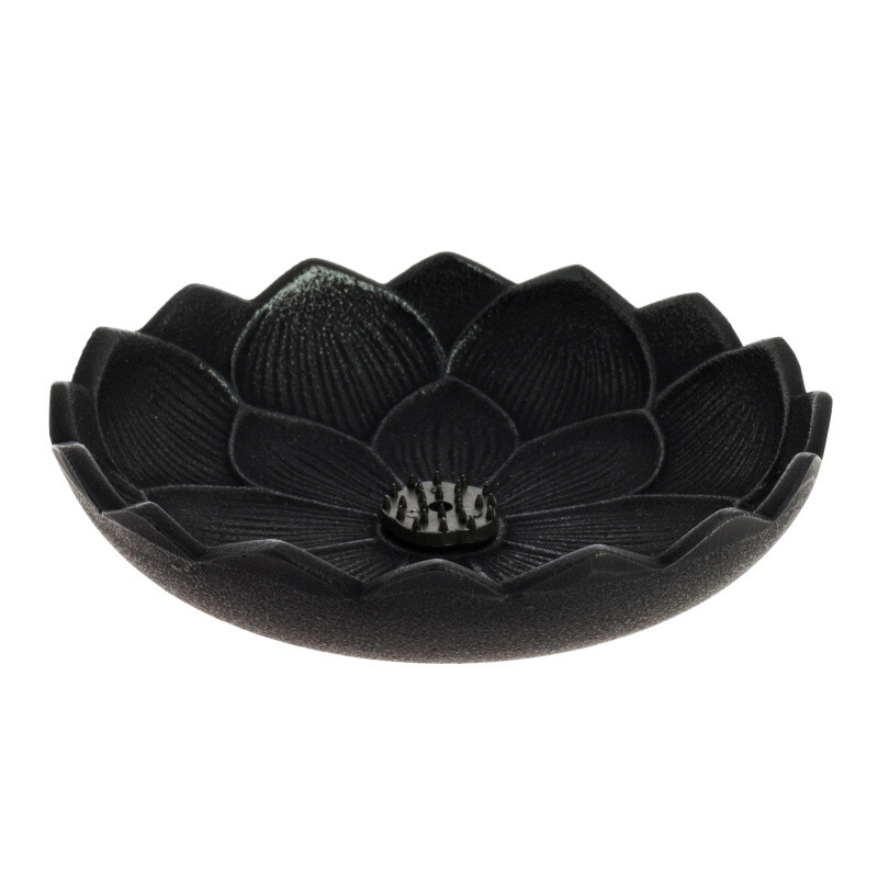 Incense Burner Iwachu Lotus Black