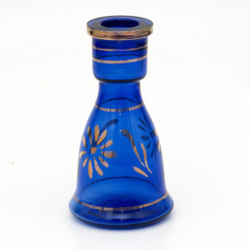 Hookah Base Top Mark Eset Painted Gold 19 cm Blue