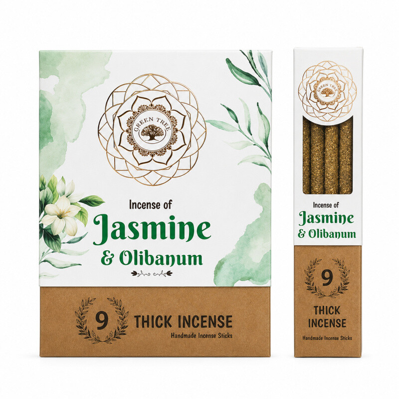 Incense Sticks Green Tree Botanical Olibanum - Jasmine