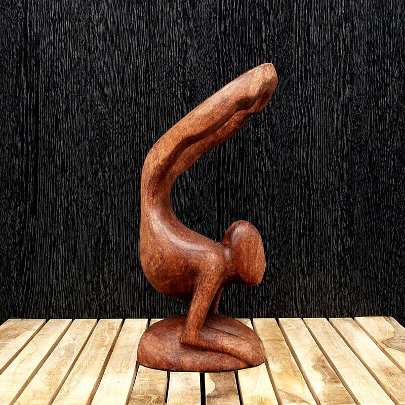 Statuette Wood Abstract 27 cm