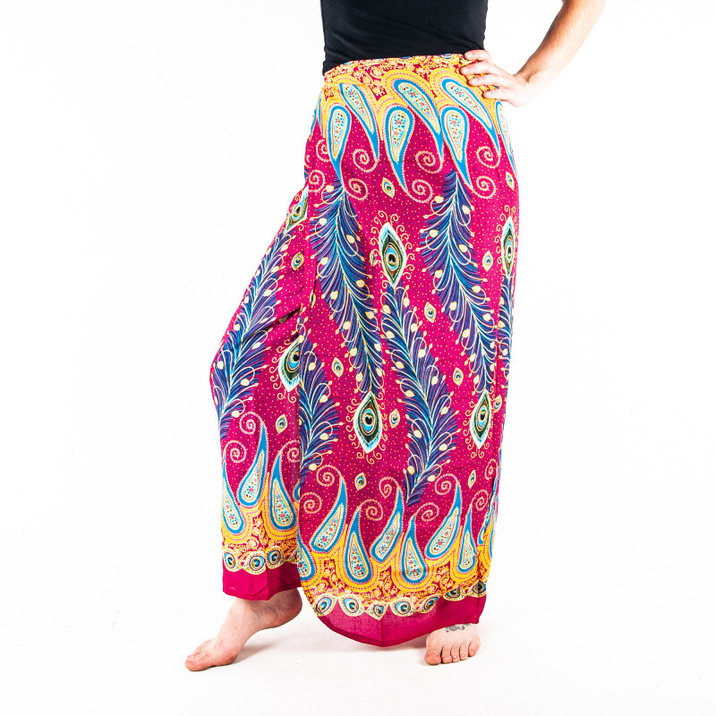 Skirt Peacock Feathers Pink