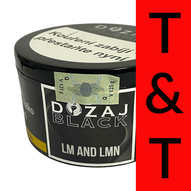 Hookah Tobacco Dozaj Black Lm and Lmn 125 g