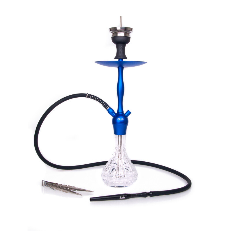Hookah Aladin Alux Admiral Blue 50 cm Clear