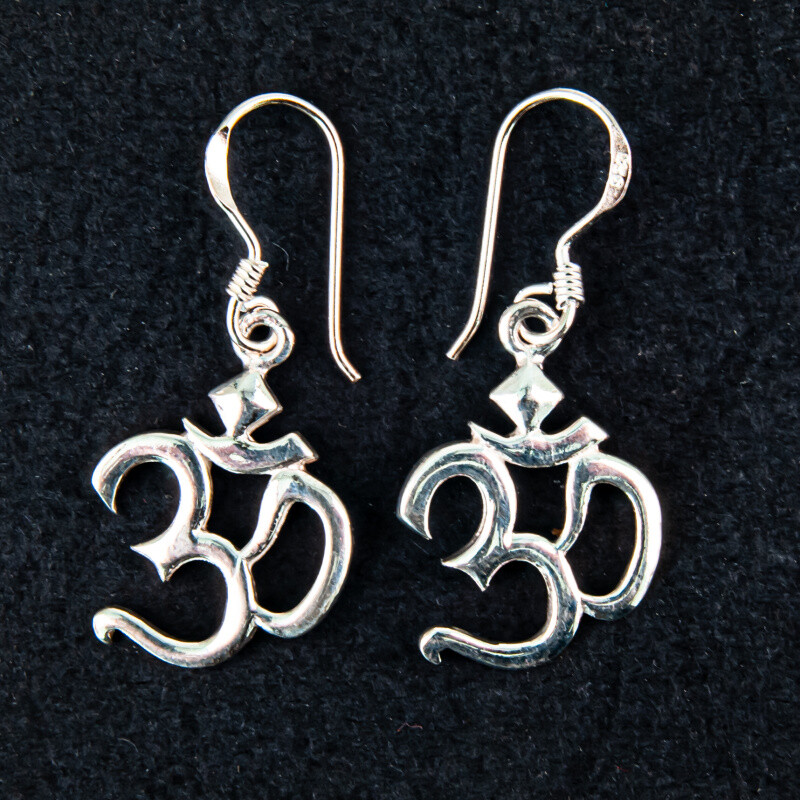 Silver Earrings Ohm