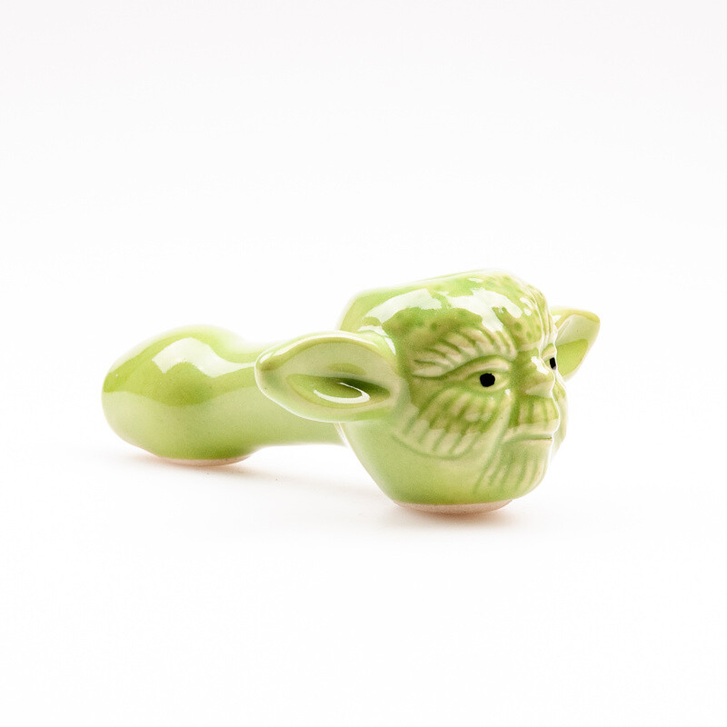 One-hitter Ceramic Yoda 12 cm Green