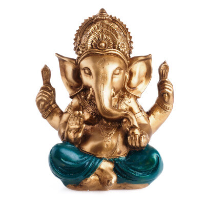 Statuette Resin Ganesha 22 cm Gold