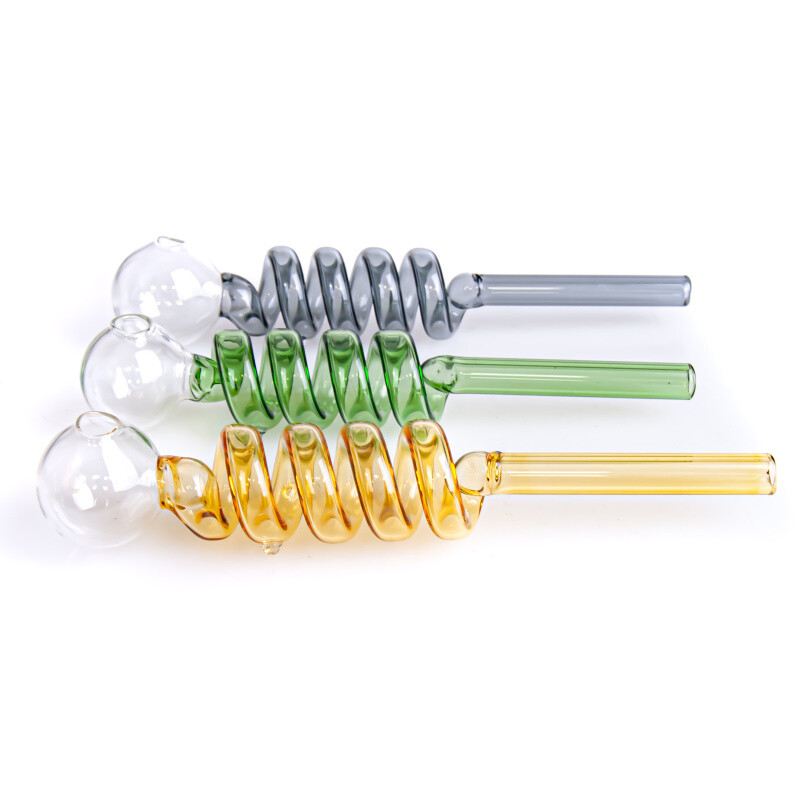 One-hitter Glass Oil Spiral