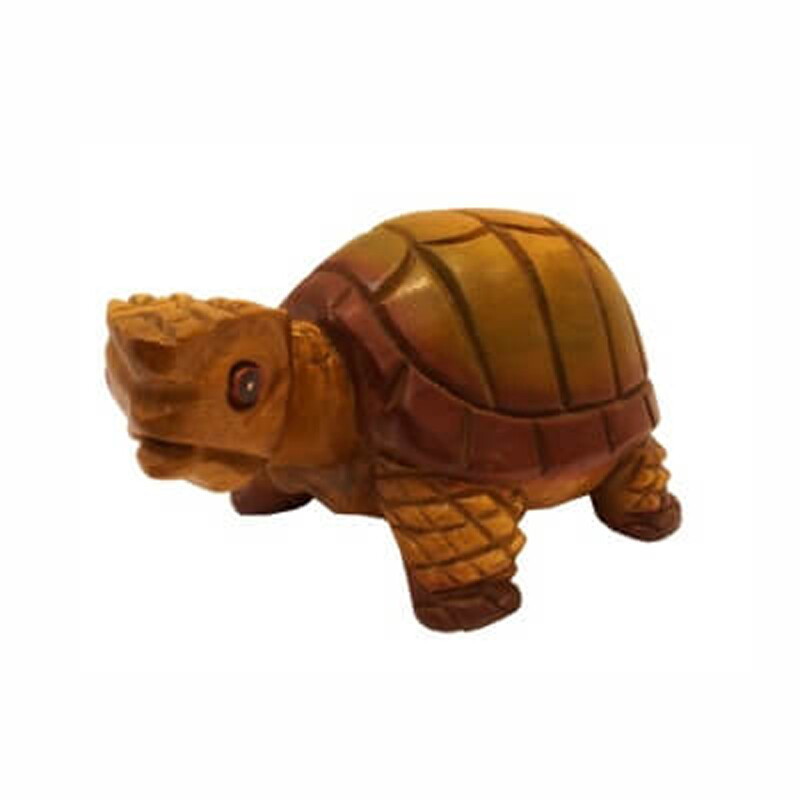 Statuette Wood Tortoise 12 cm