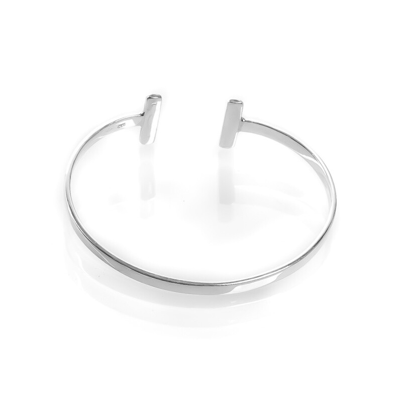 Silver Bracelet Simple T