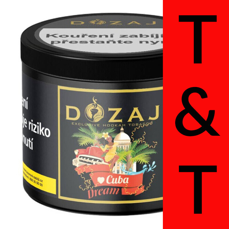 Hookah Tobacco Dozaj Gold Cuba Dream 200 g