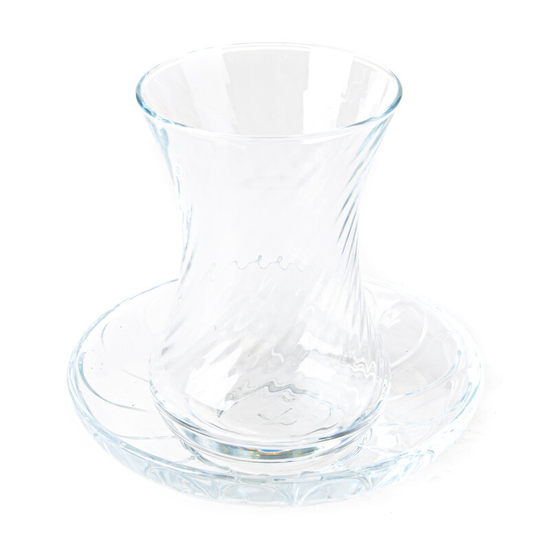 Turkish Tea Glass Tuareg with Saucer 90 ml