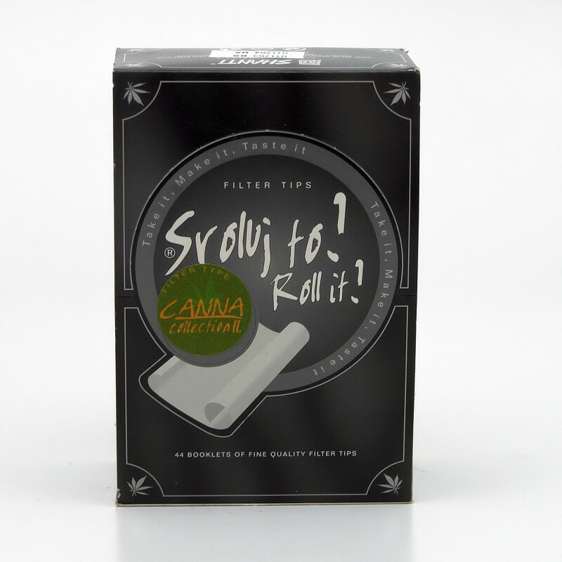 Cigarette Filters Roll It! Canna II. Box 4 x 11 pcs