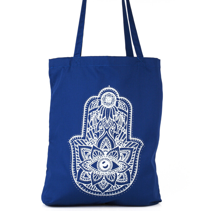 Bag Shoppy Hamsa Blue