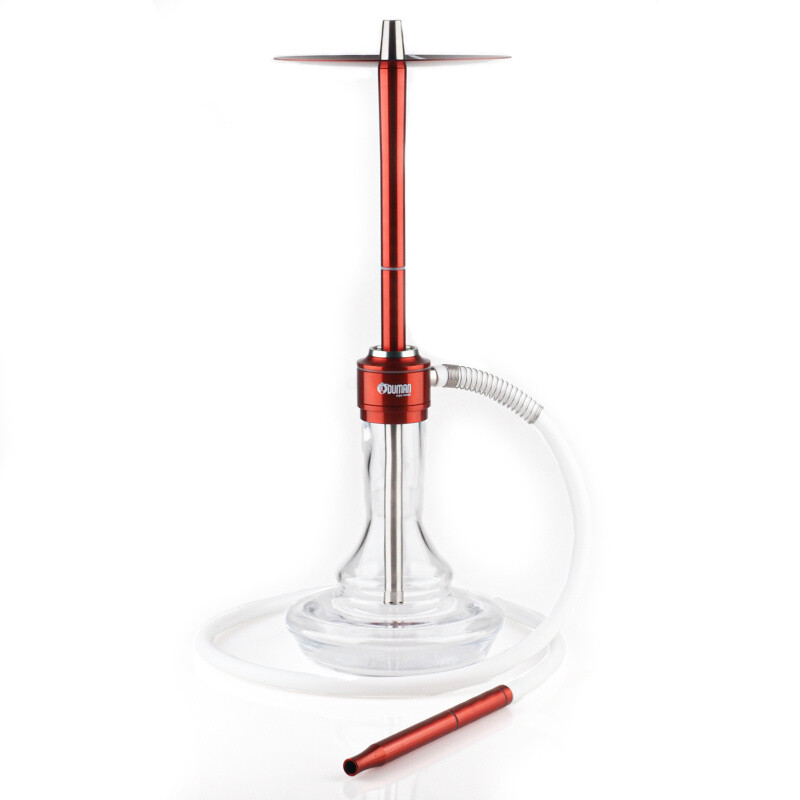 Hookah Oduman Nova Red 55 cm Clear