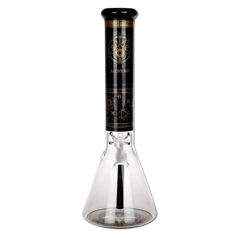 Bong Simax Blaze Flask Alchemie 38 cm Black