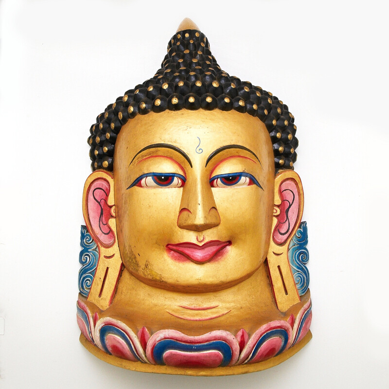 Mask Wood Buddha 95 cm