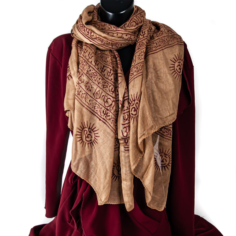 Shawl Mantra Light Brown