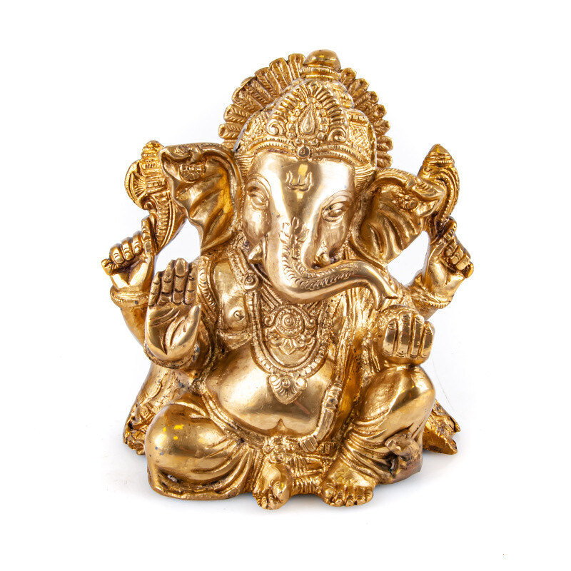 Statuette Metal Ganesha 17 cm