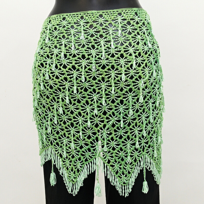 Belly Dance Shawl Ahura Green light