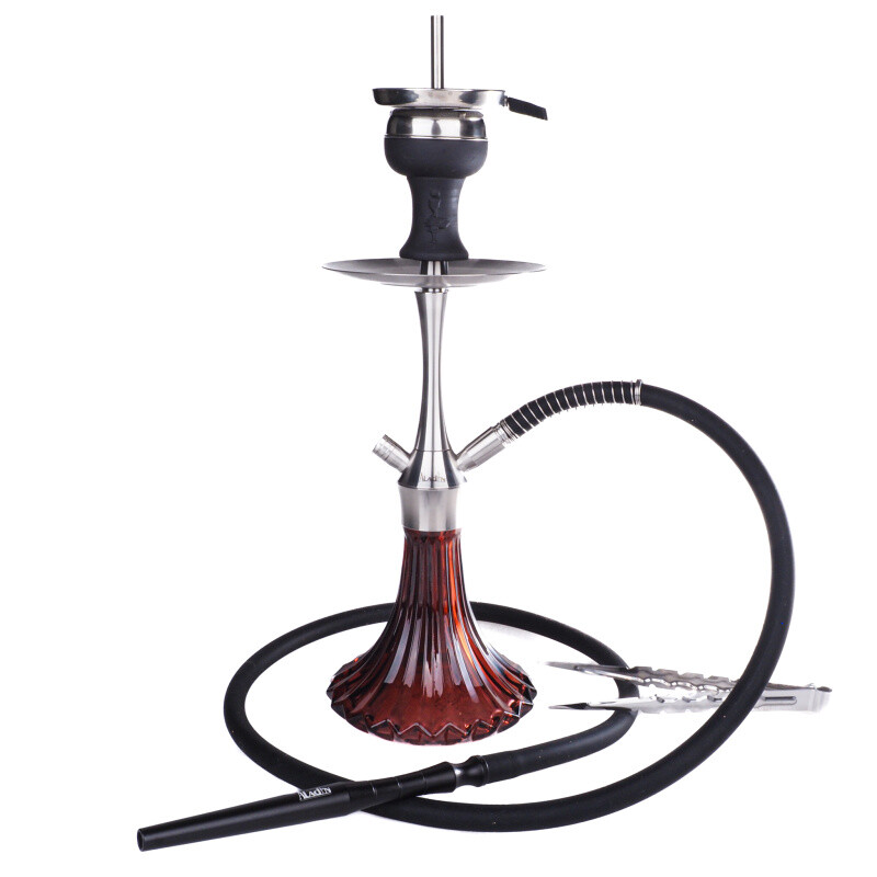 Hookah MVP A36 Silver Dark Red Pattern