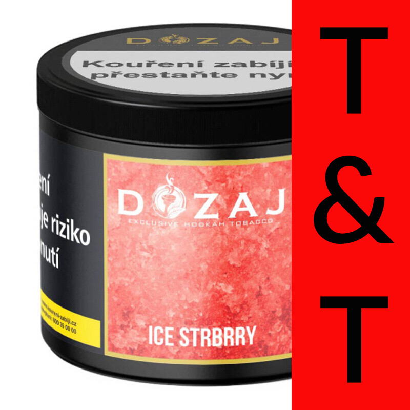 Hookah Tobacco Dozaj Gold Ice Strbrry 200 g