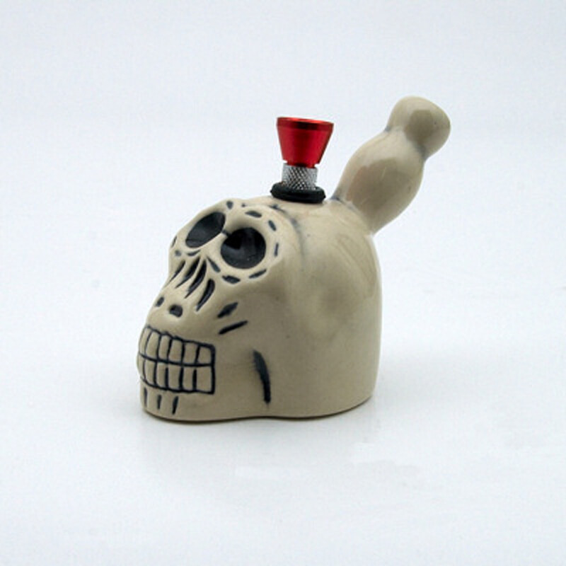 Bong Ceramic Skull II. 9 cm