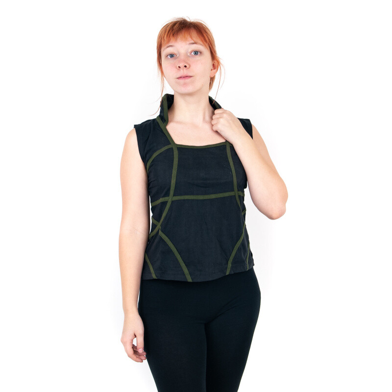 T-shirt Ladies' Alena M Black Khaki