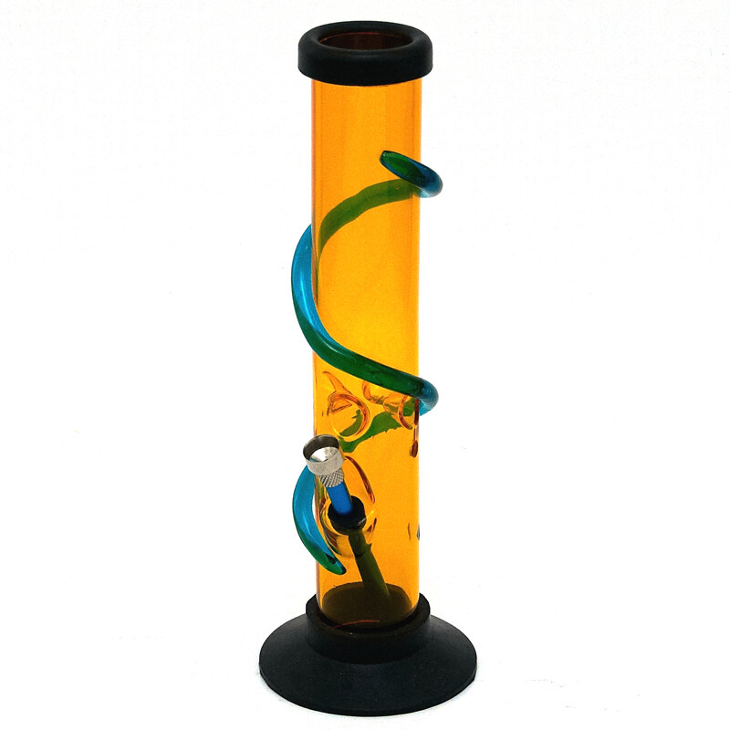 Bong Acrylic Tower 32 cm Yellow