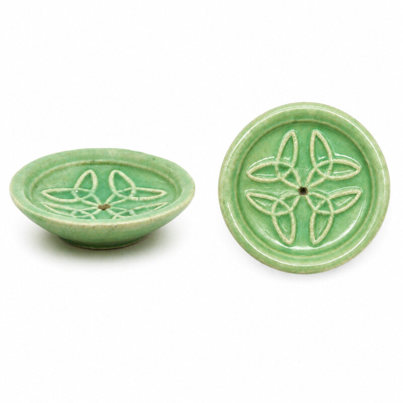 Incense Holder - Tray Green
