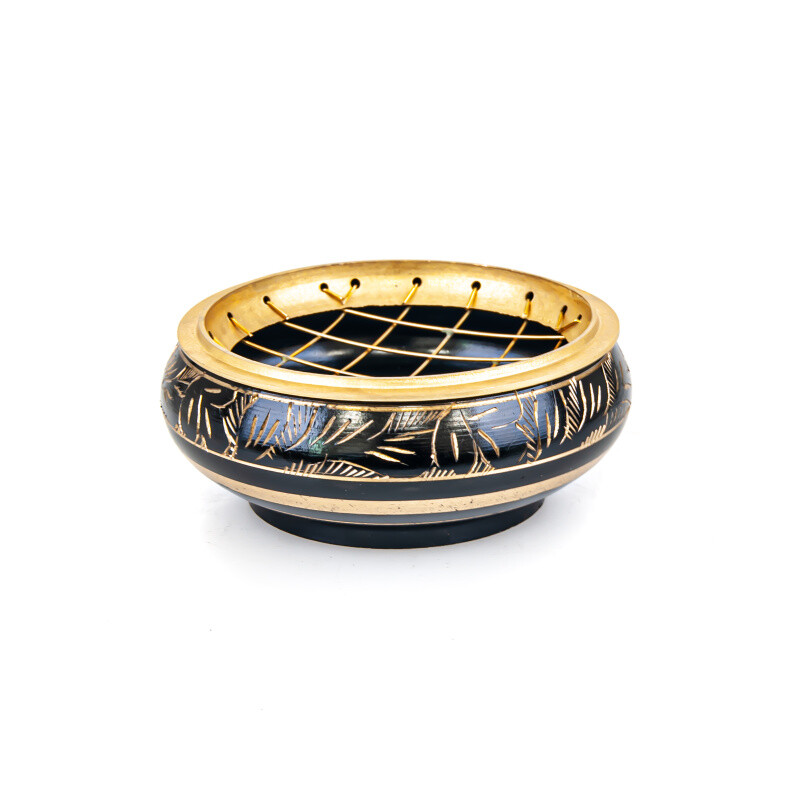 Censer Black Beaten Metal Flat Medium