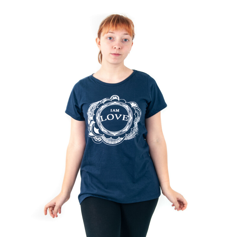 T-shirt Ladies' LOVE M Blue