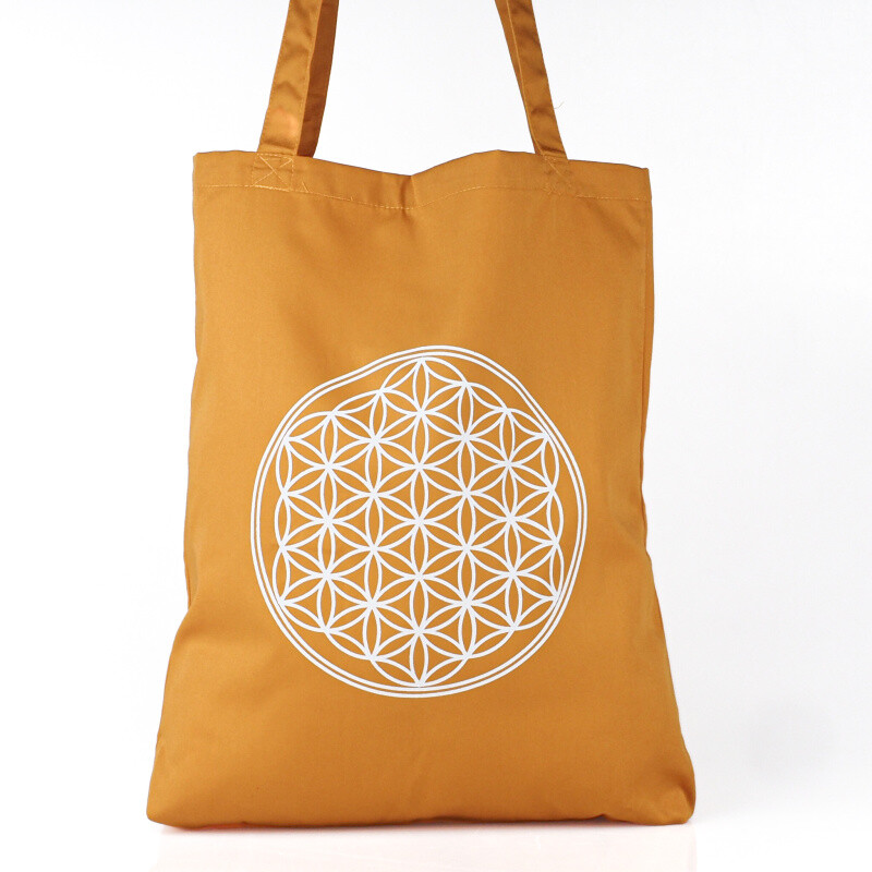 Bag Shoppy Flower of Life Orange