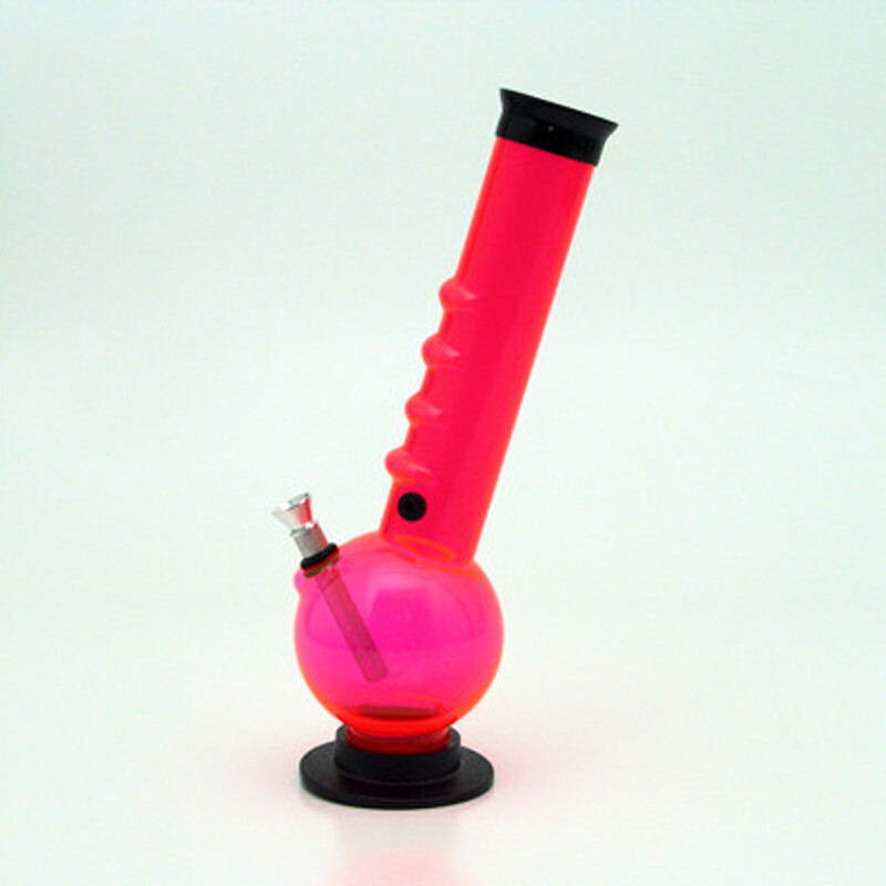 Bong Acrylic Bubble Grip UV 26 cm Pink