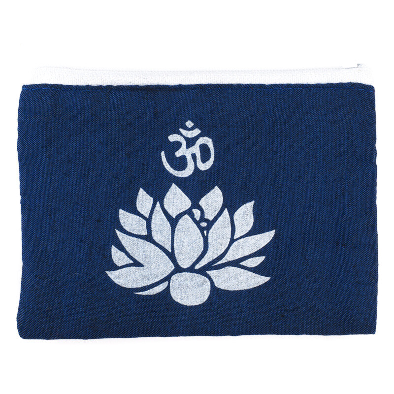 Purse Zippy Om Lotus Blue