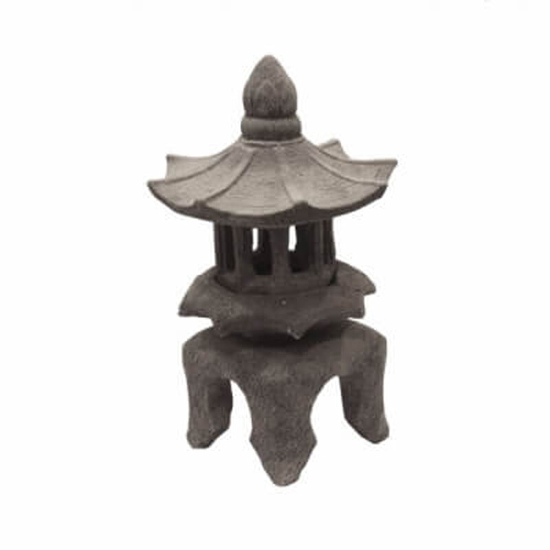 Statuette Concrete Pagoda 44 cm Grey