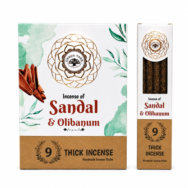 Incense Sticks Green Tree Botanical Olibanum - Sandal