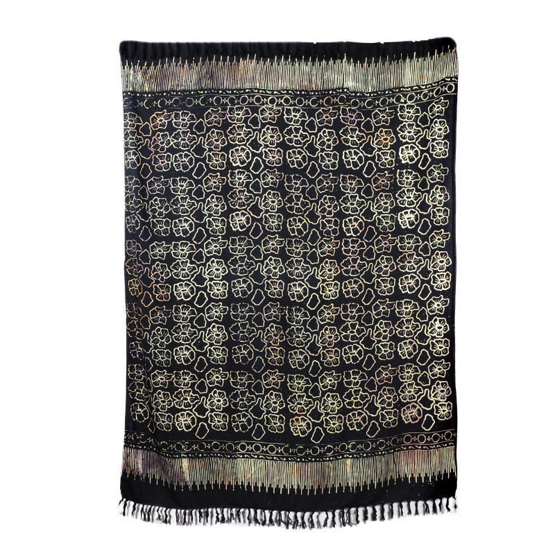 Pareo Sarong Bali Mentari Black 160 x 118 cm