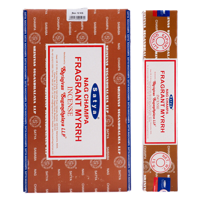 Indian Incense Sticks Satya PK Fragrant Myrrh 15 g
