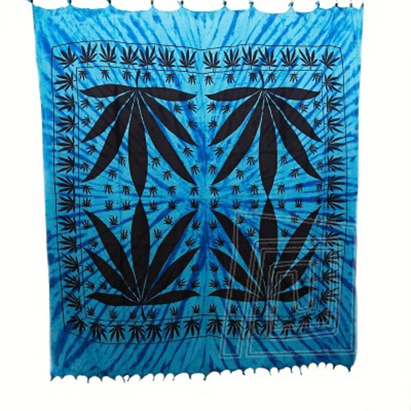 Bedspread Double Indica Blue