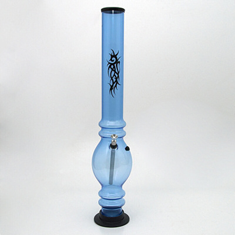 Bong Acrylic Ninja Tattoo UV 50 cm Blue