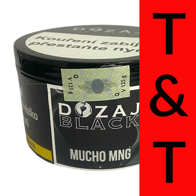 Hookah Tobacco Dozaj Black Mucho Mng 125 g
