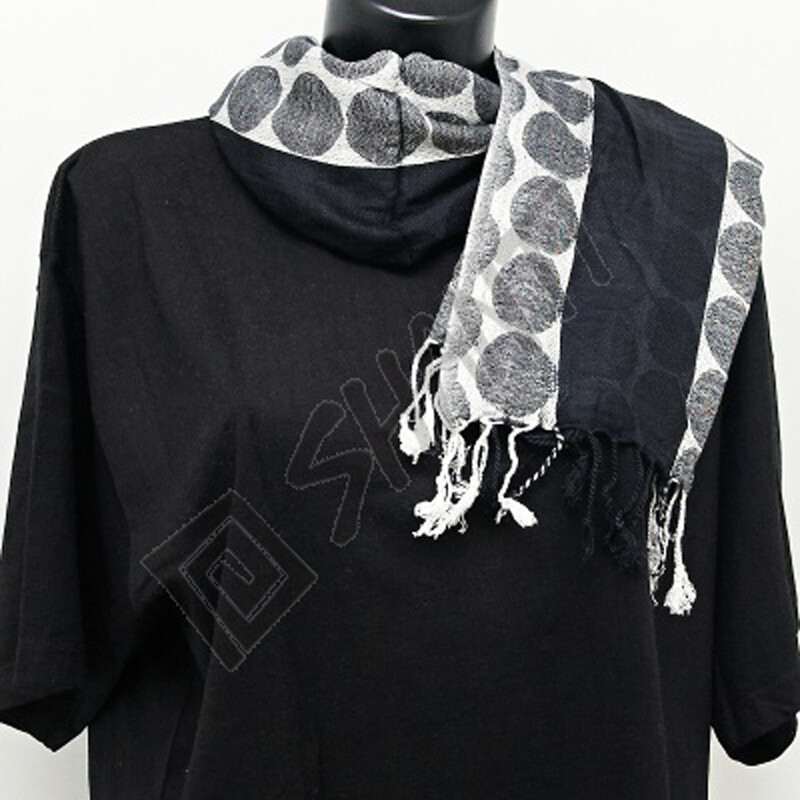 Scarf Noir stripes V.