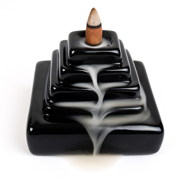 Backflow Incense Cone Holder Pyramid