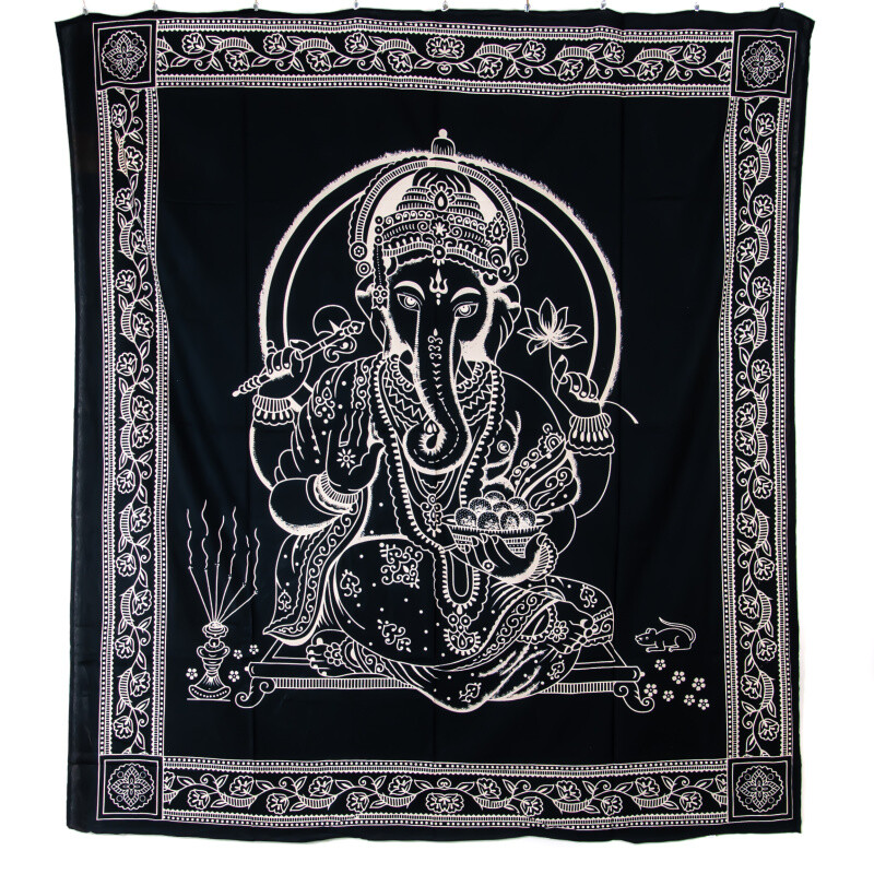 Bedspread Double Ganesh Black