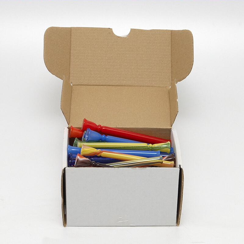 Glass Pipe Coloured Frutta 9 cm Box 50 pcs