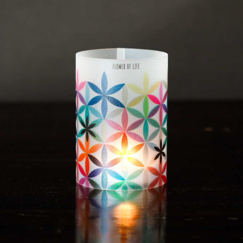 Tealight Lantern Inspiration Flower of Life